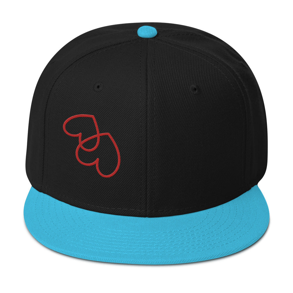 Upside down hearts Snapback Hat