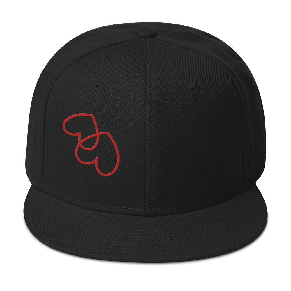 Upside down hearts Snapback Hat