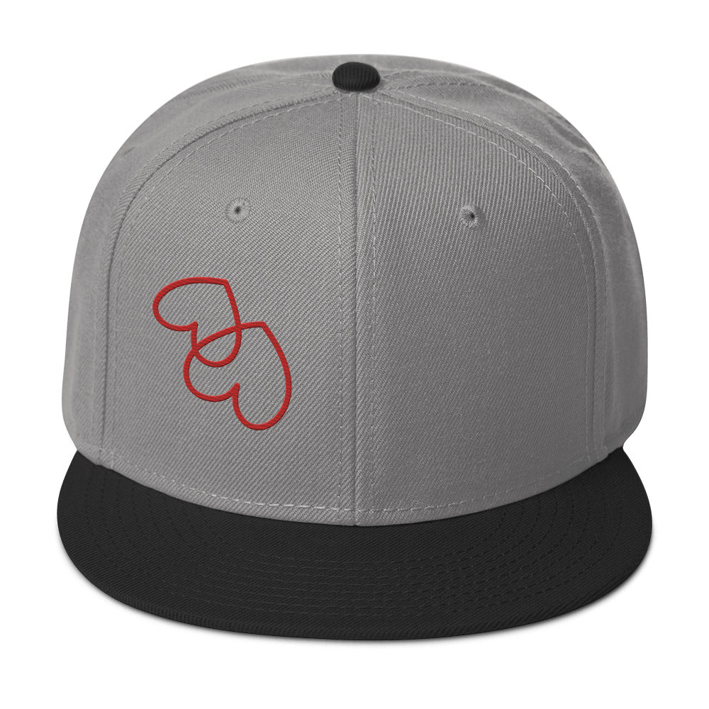 Upside down hearts Snapback Hat