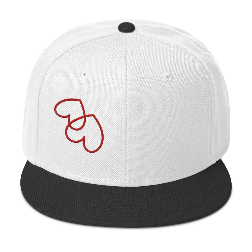 Upside down hearts Snapback Hat