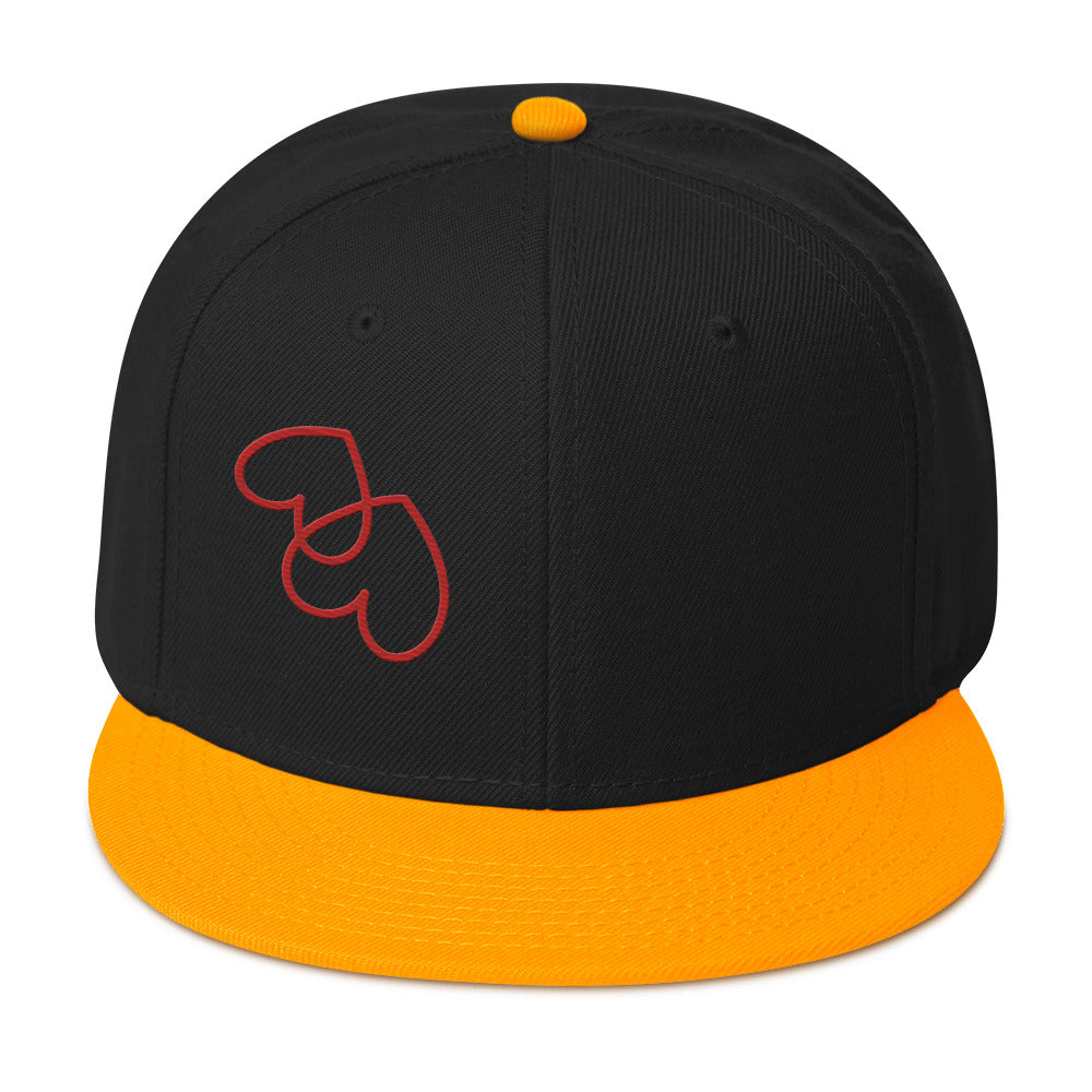 Upside down hearts Snapback Hat