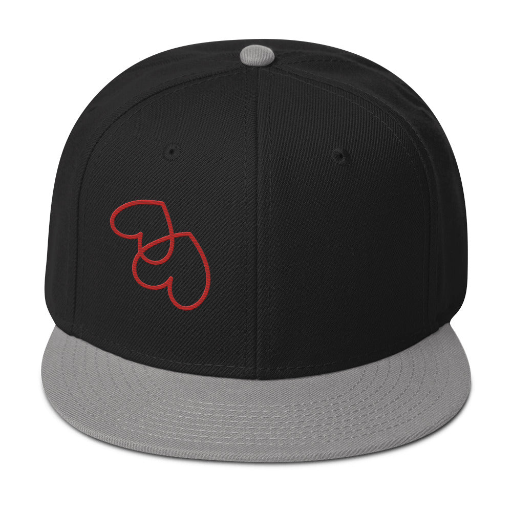 Upside down hearts Snapback Hat