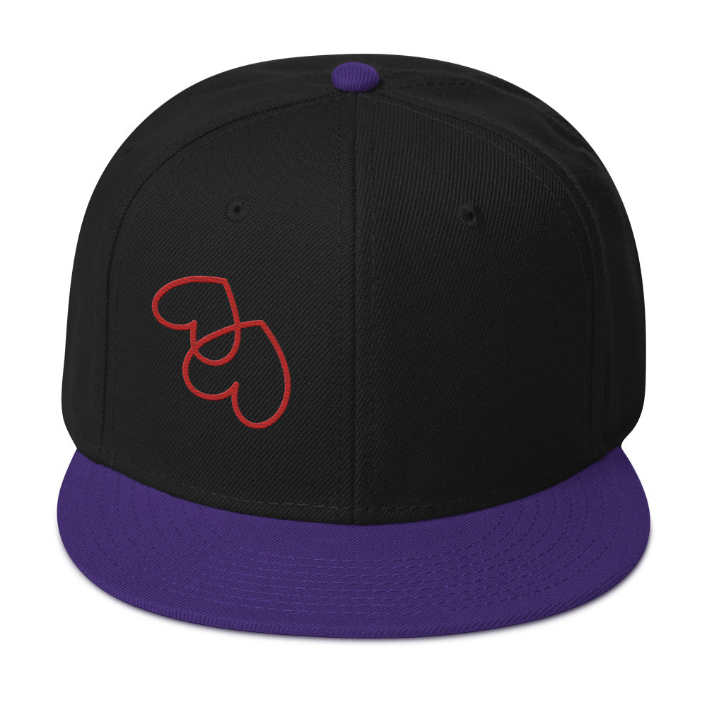 Upside down hearts Snapback Hat