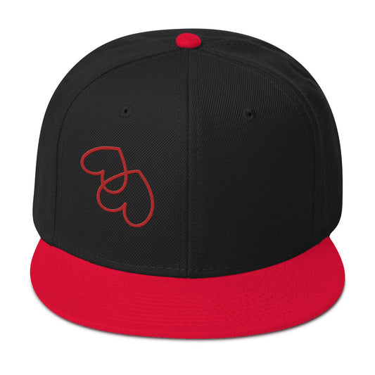 Upside down hearts Snapback Hat