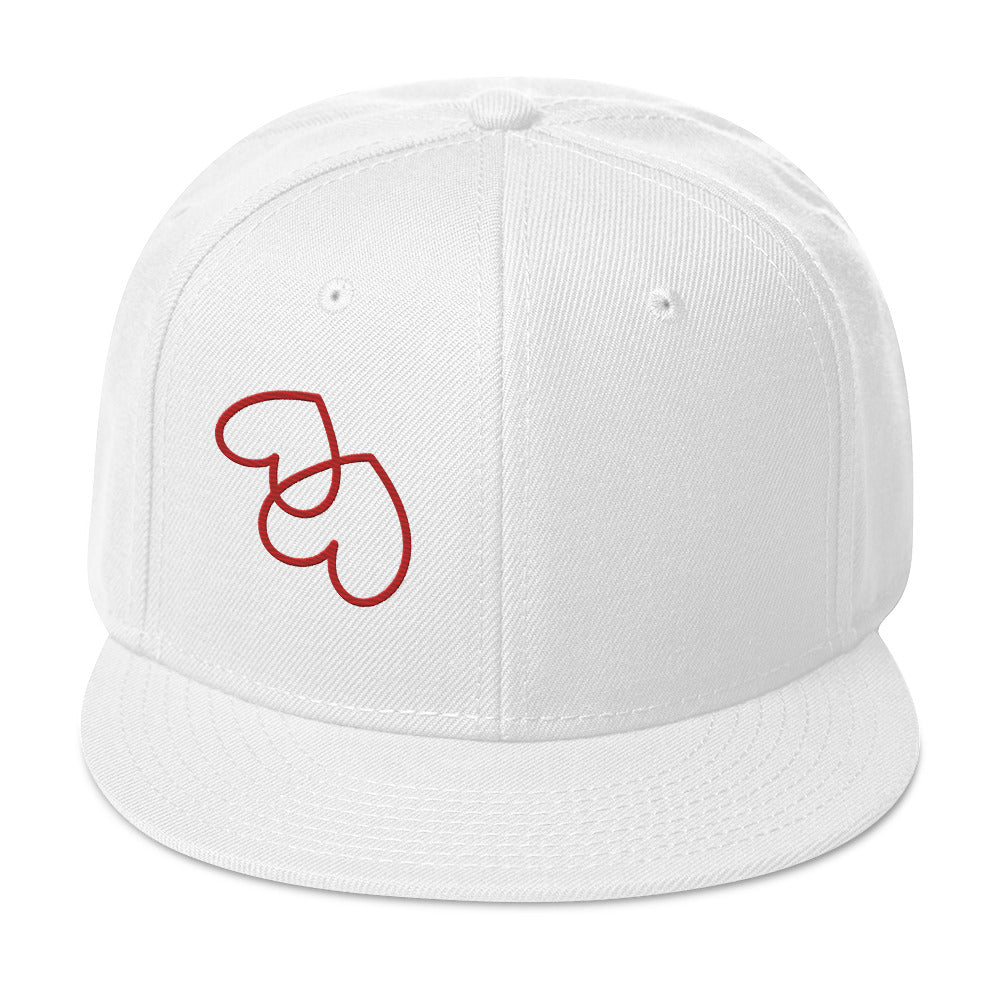 Upside down hearts Snapback Hat