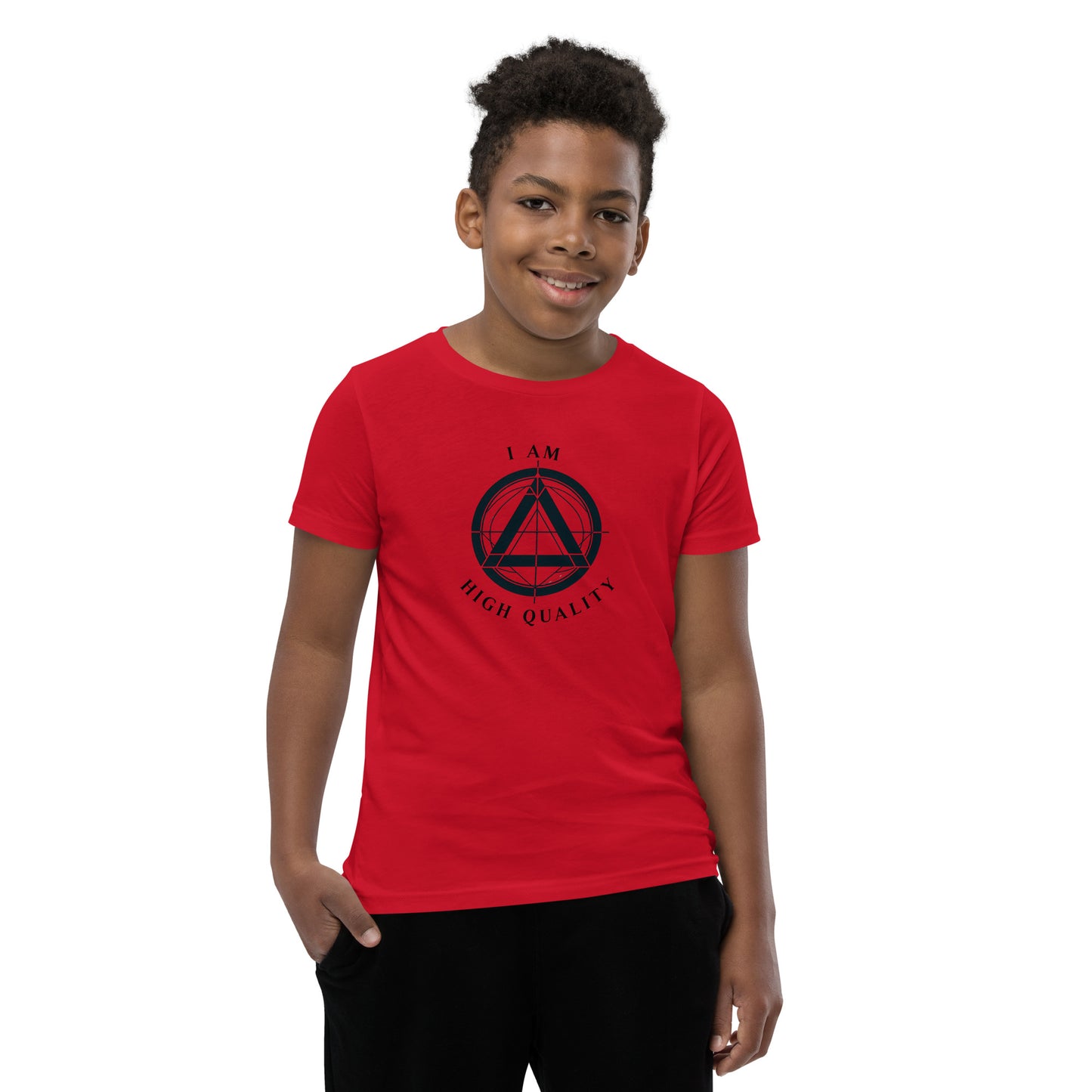 I Am High quality Youth Short Sleeve T-Shirt