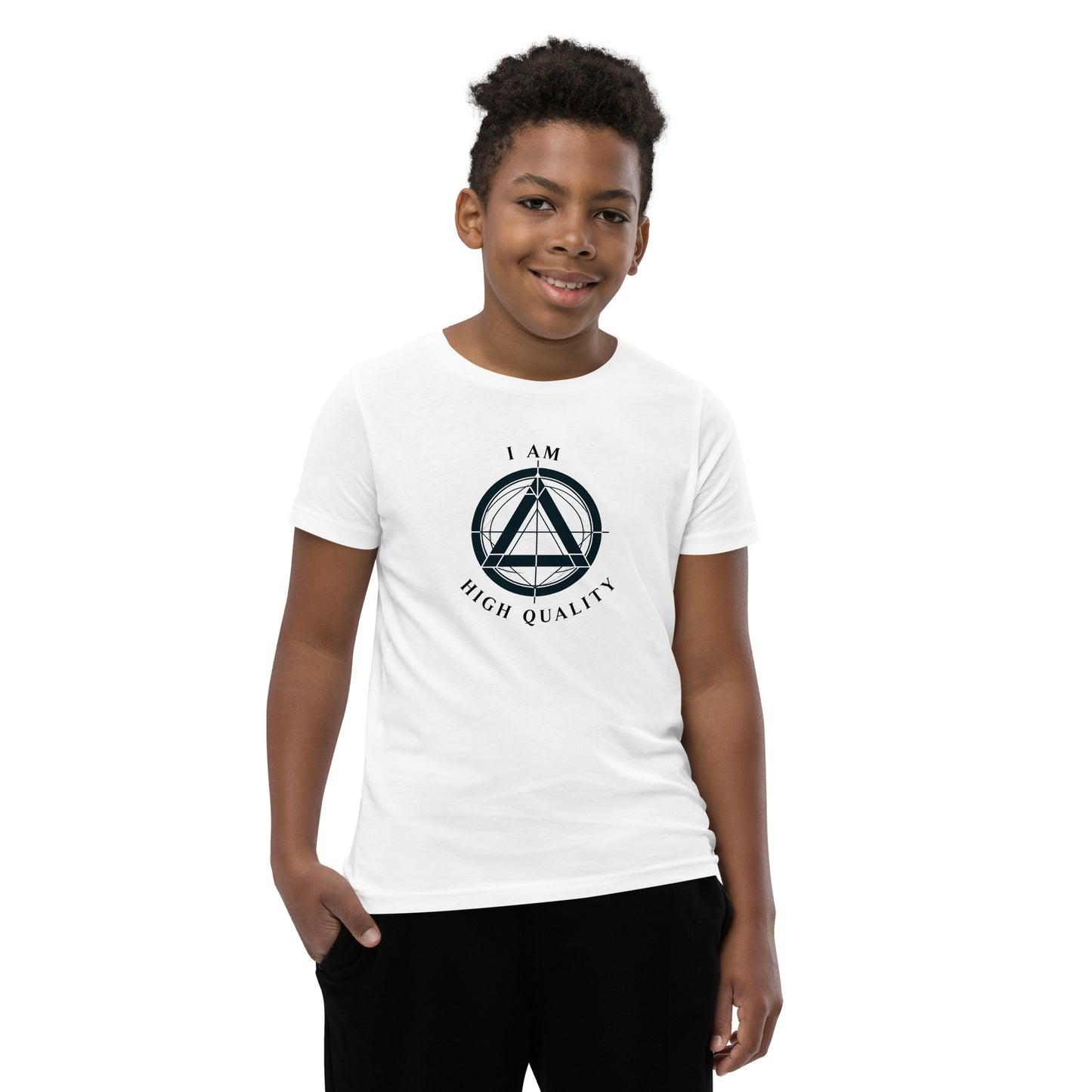 I Am High quality Youth Short Sleeve T-Shirt